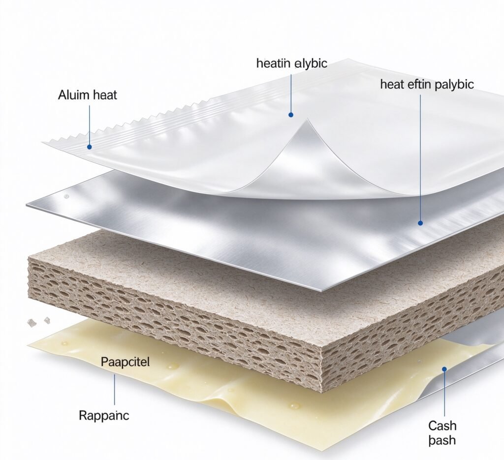 induction liner four layer structure